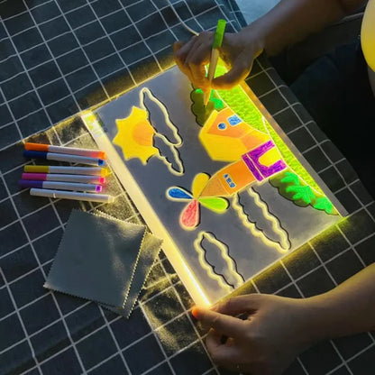 LED Light-Up Writing Board with Markers